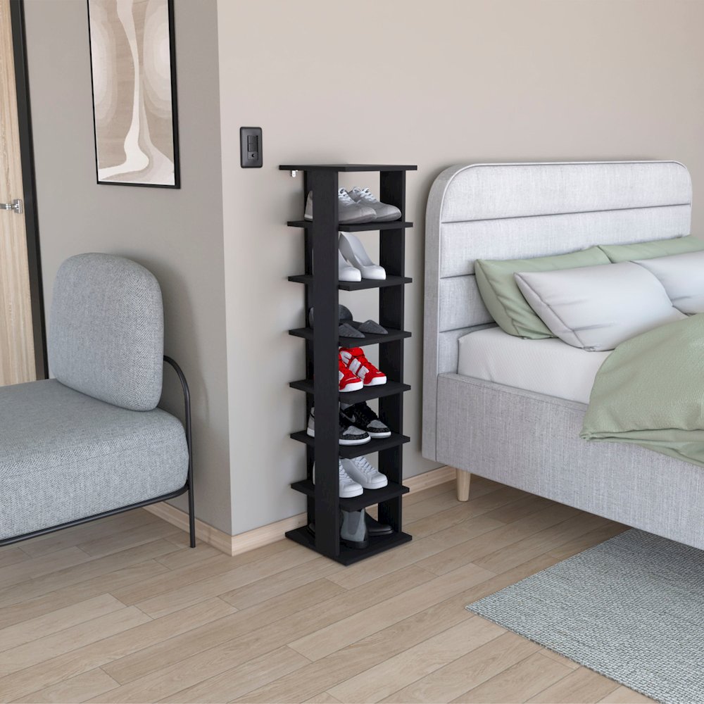 Laska Storage Cabinet White MDF. Picture 3