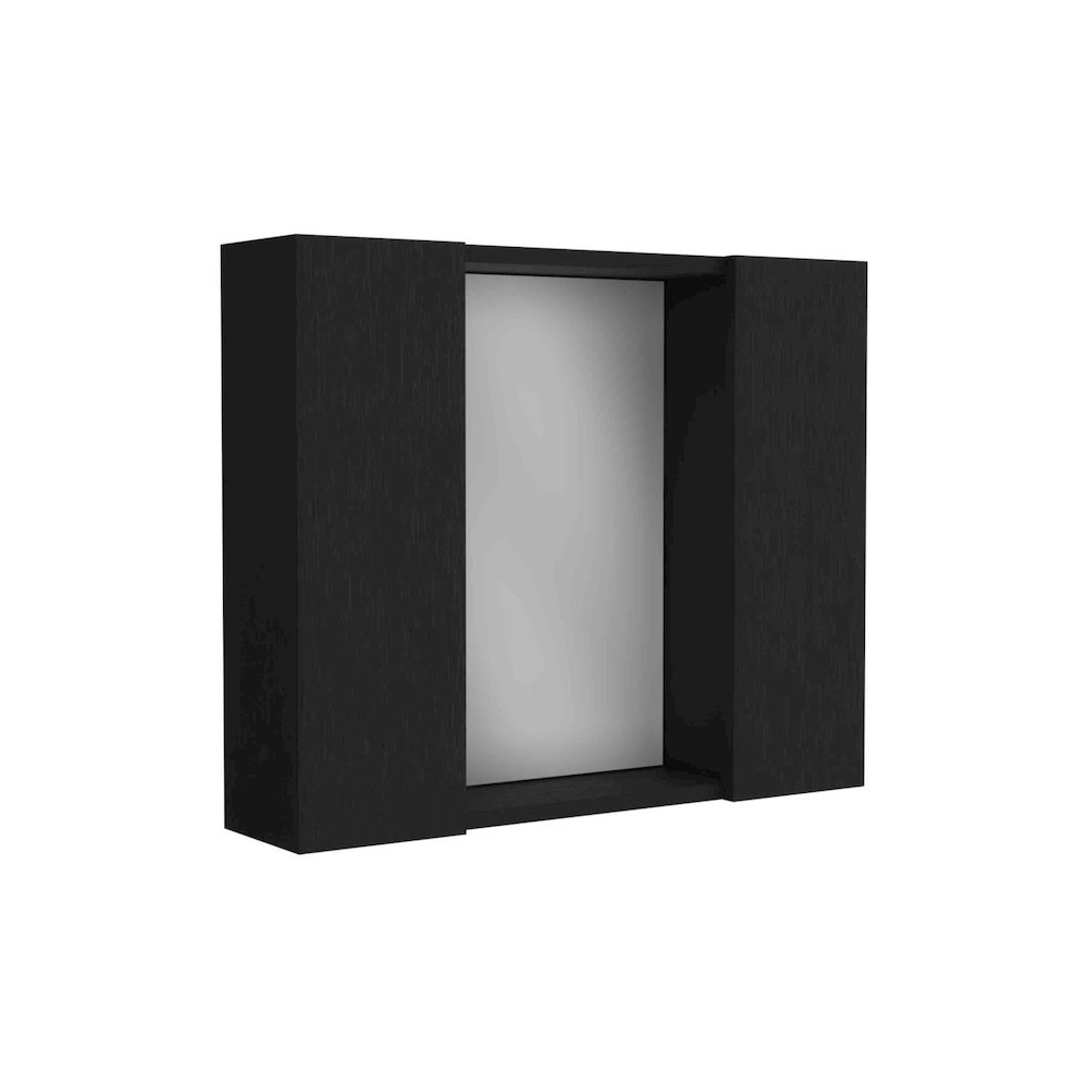 Medicine Cabinets Black MDF. Picture 1