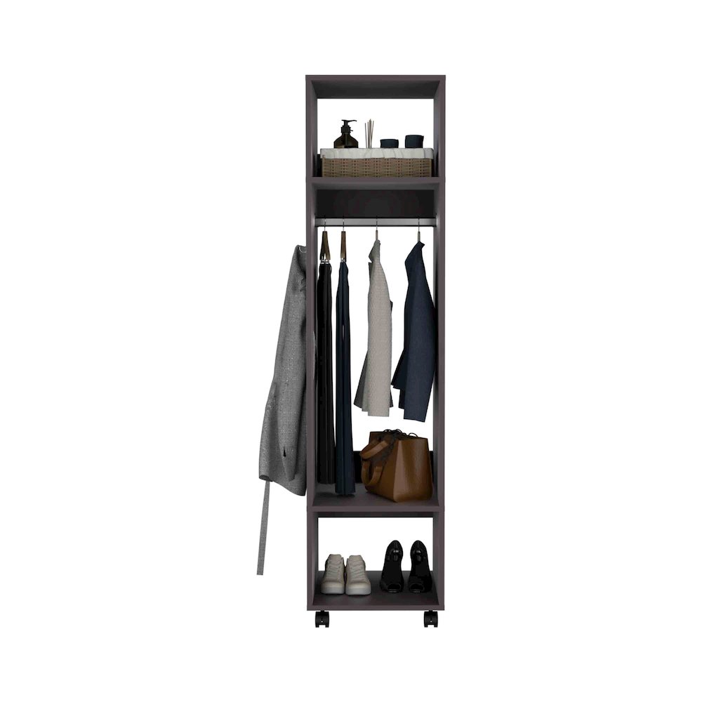 Cluster Wardrove with Mirror Black MDF. Picture 2