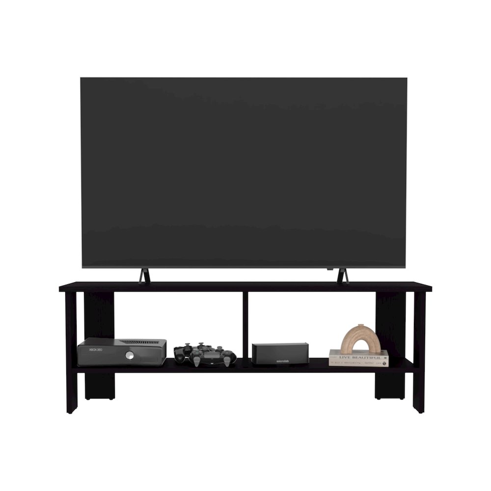Navia Tv Stand Black Wengue MDF. Picture 1