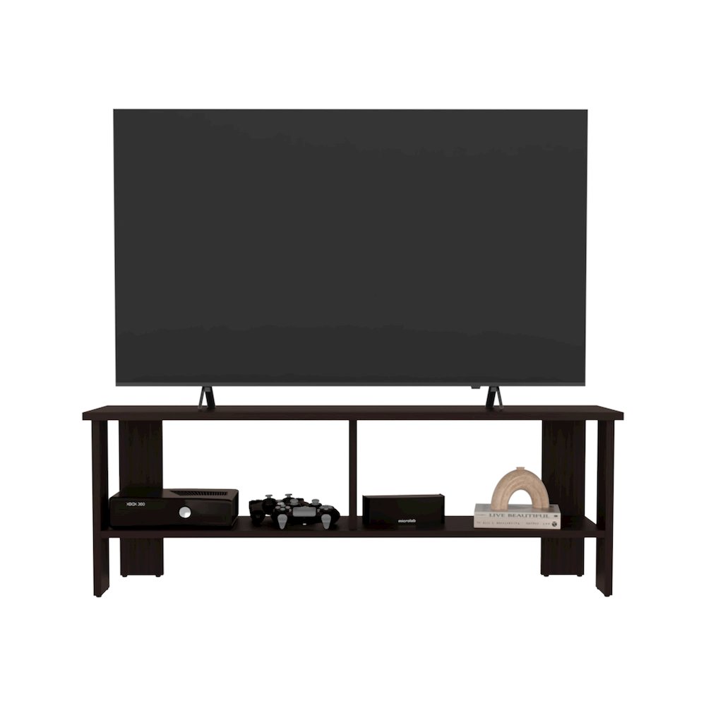 Navia Tv Stand Dark Walnut MDF. Picture 2