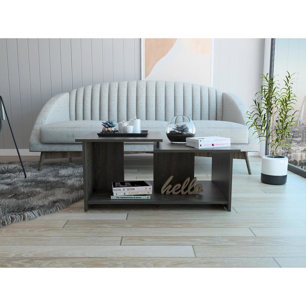 Wema Coffee Table Espresso MDF. Picture 3