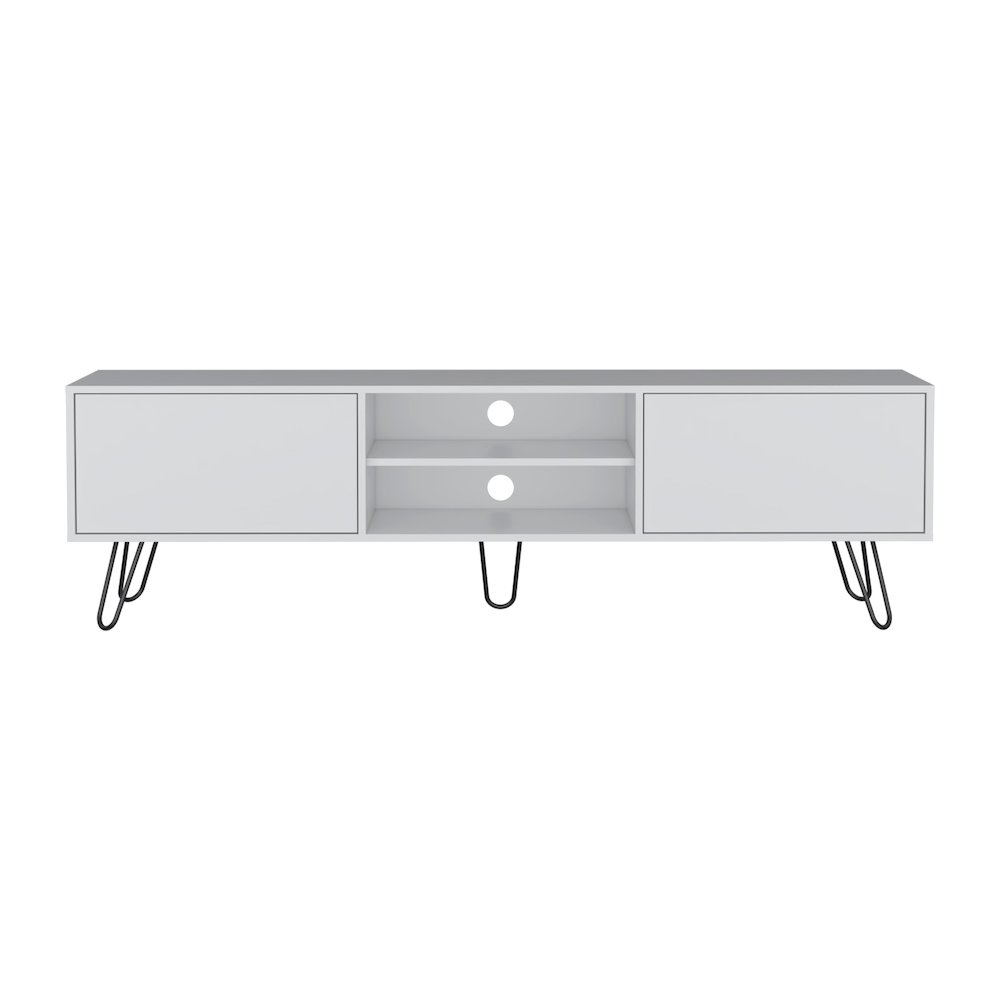 Vassel TV Stand White MDF. Picture 1
