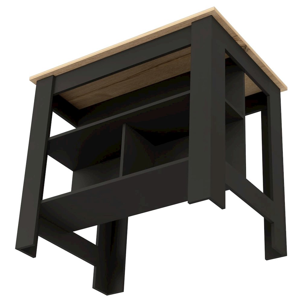 Essential Bar Cabinet Black MDF. Picture 5
