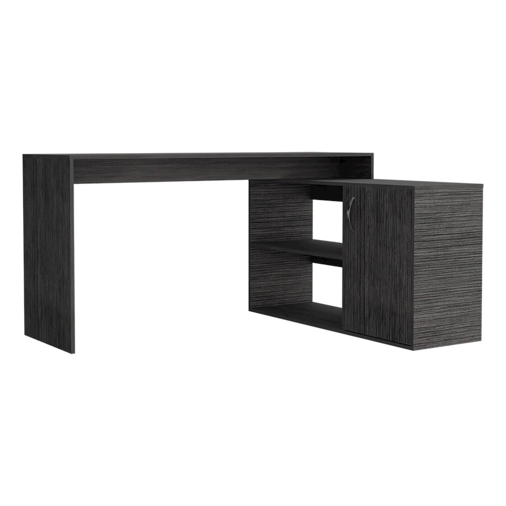 Axis Desk Smokey Oak MDF. Picture 1