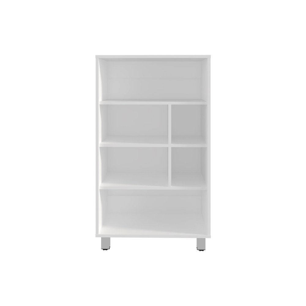 Bellagio 40" Tall Bookcase White MDF. Picture 1