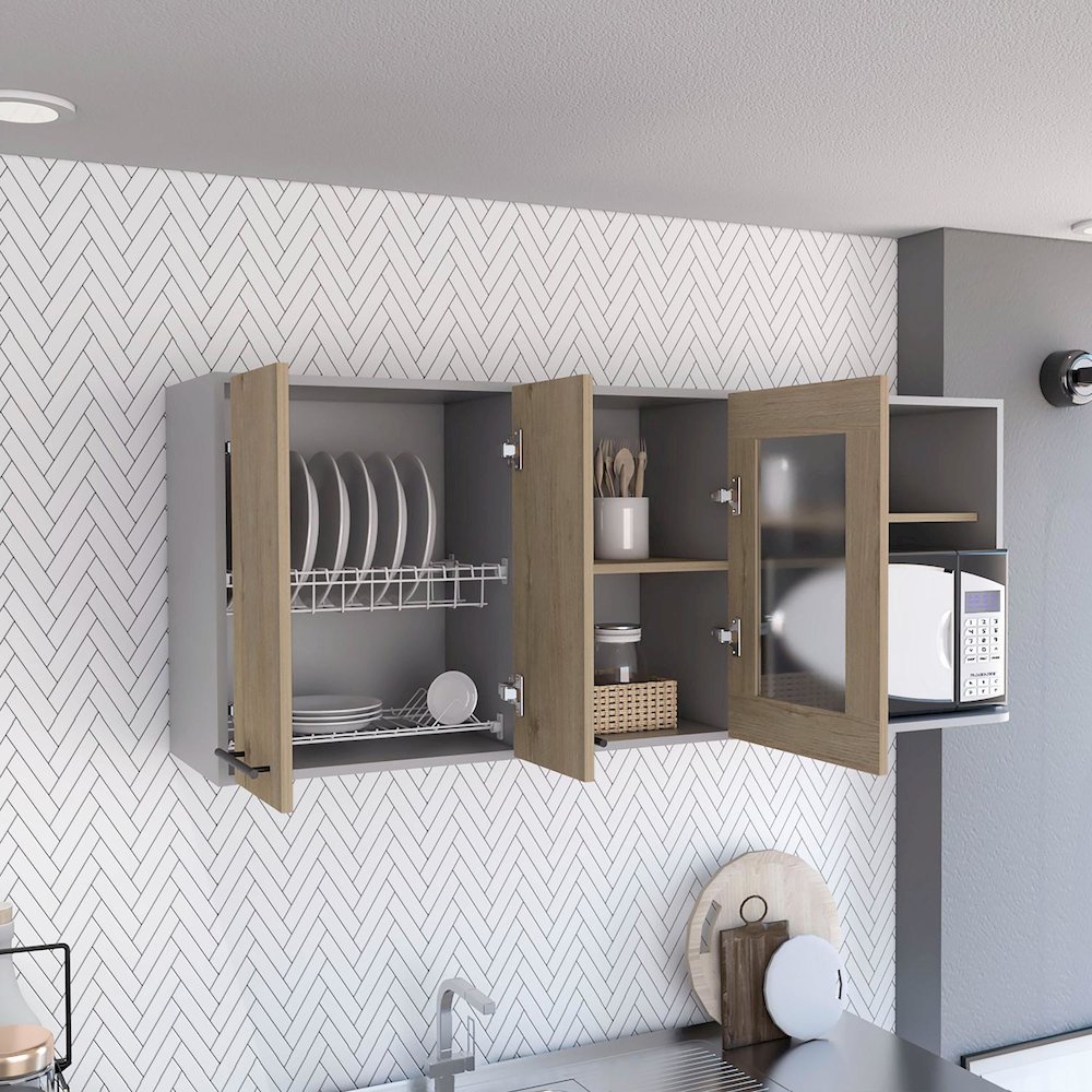Hassel Wall Cabinet Light Pine MDF. Picture 5