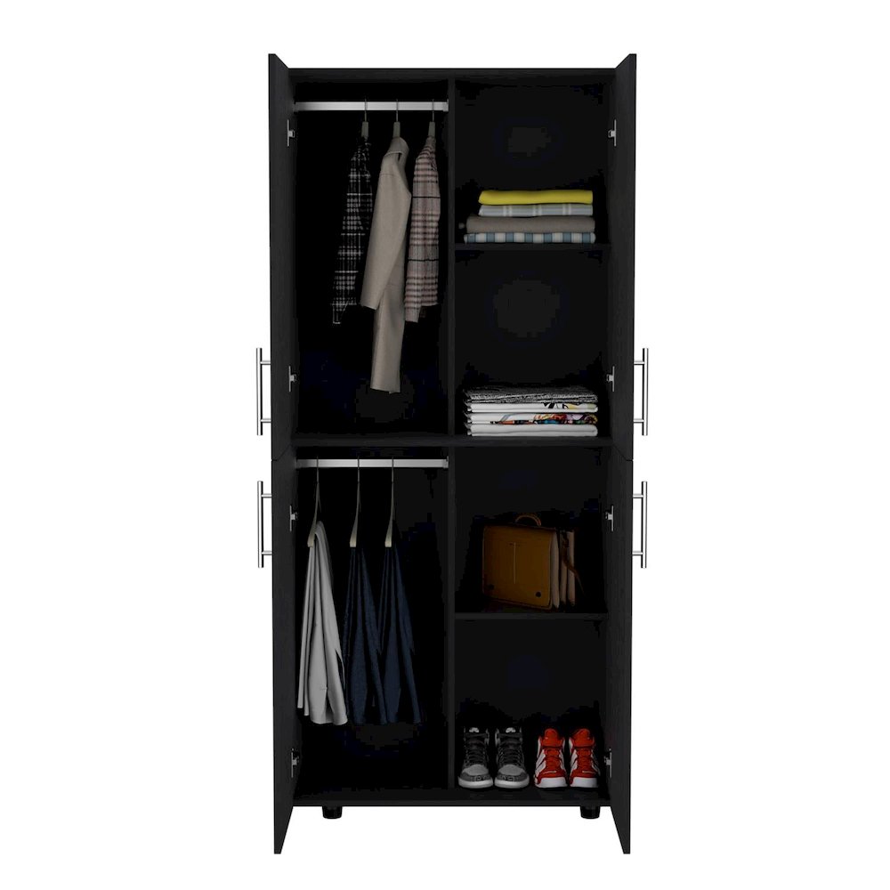 Hazel Armoire Black MDF. Picture 3