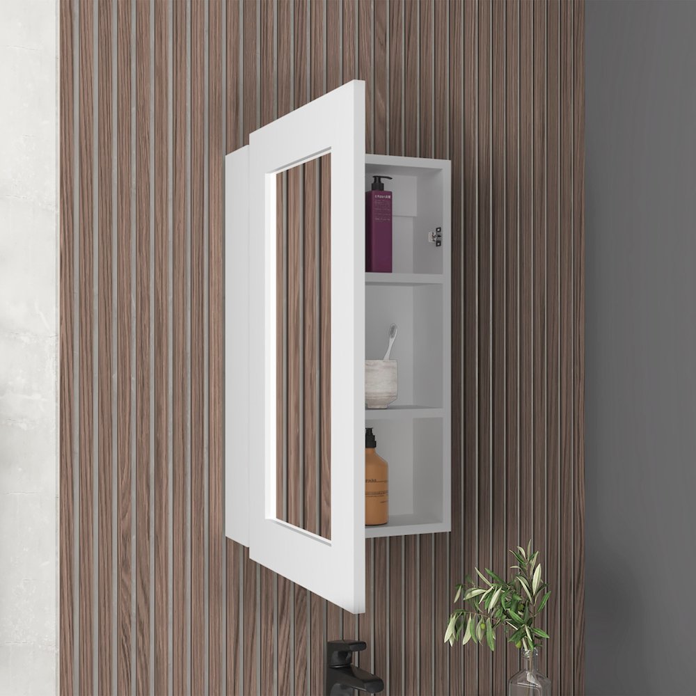Juno Medicine Cabinet White MDF. Picture 4