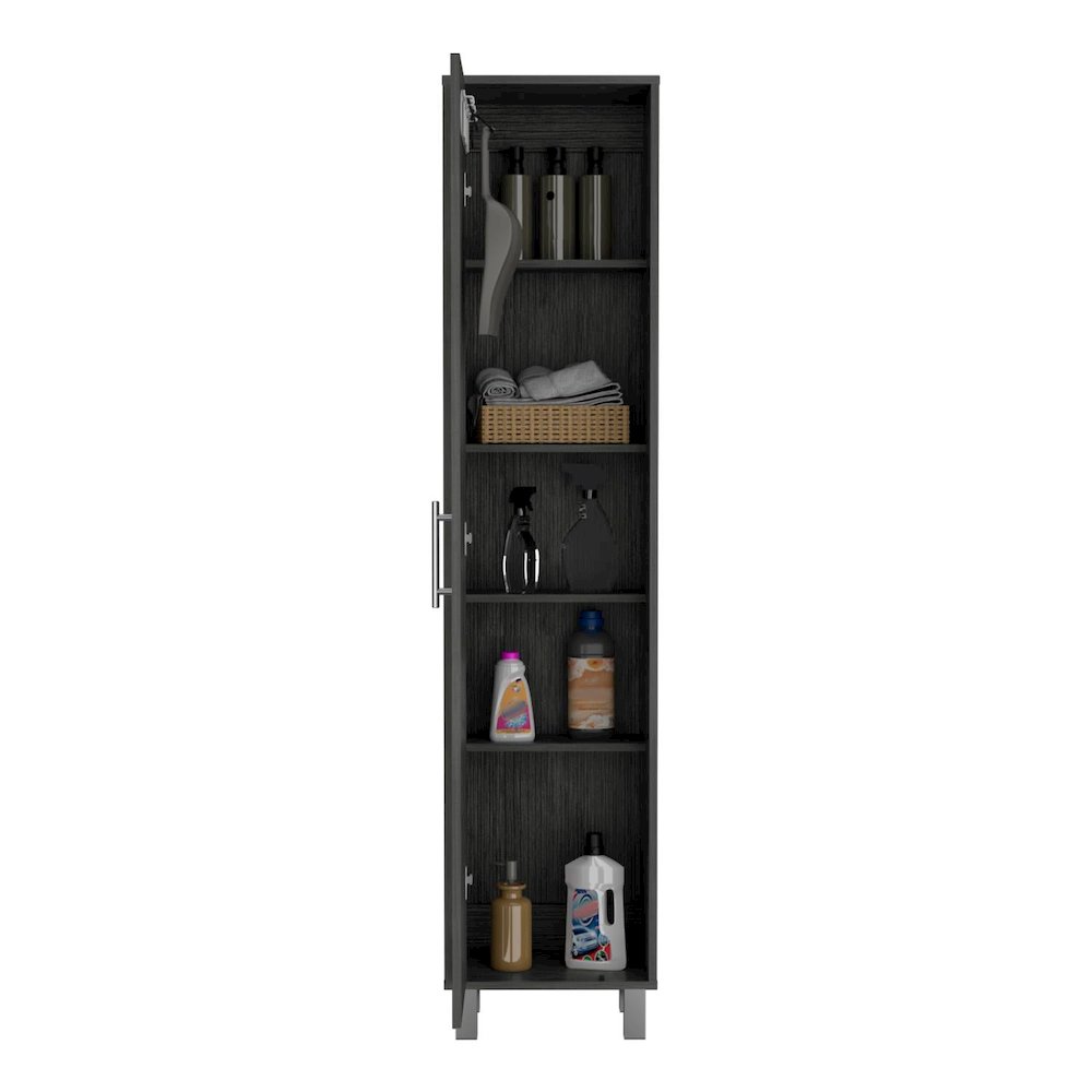 Laska Storage Cabinet Smokey Oak MDF. Picture 2