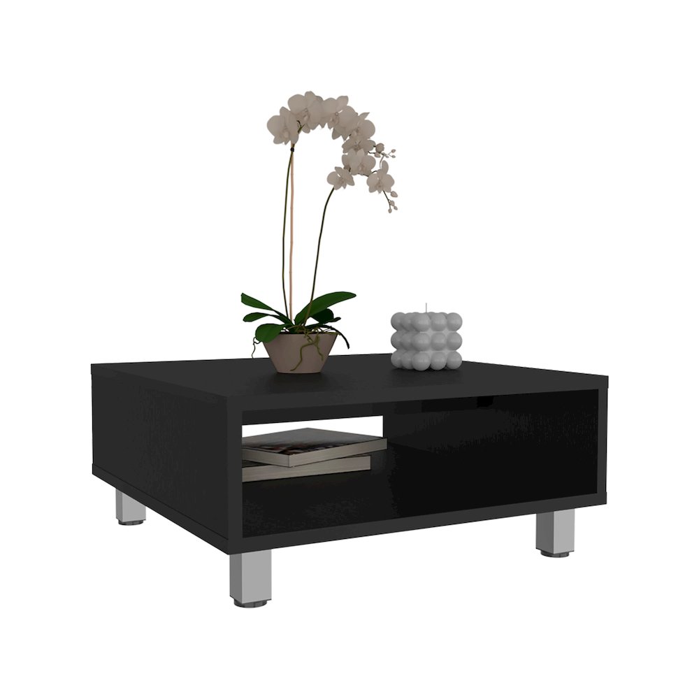 Eclipse Low Coffe Table Black MDF. Picture 5
