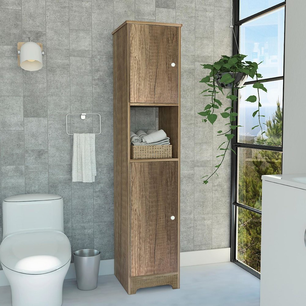 Ibis Linen Cabinet Light Oak MDF. Picture 3