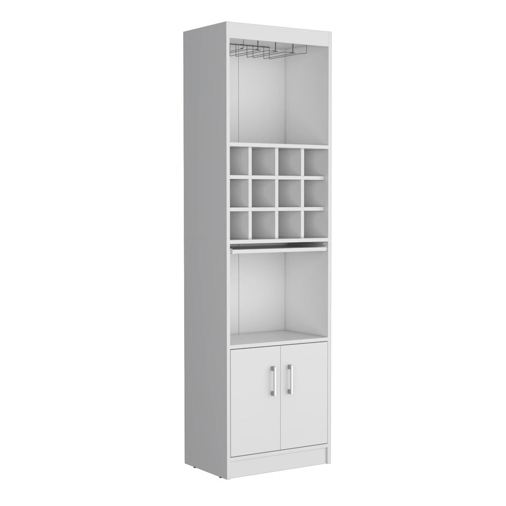 Kevil Bar Cabinet White MDF. Picture 1