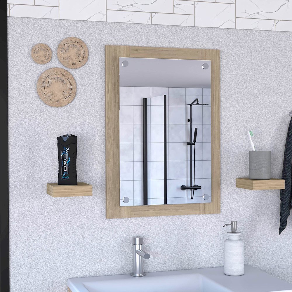 Sima Bookcase Light Gray MDF. Picture 2