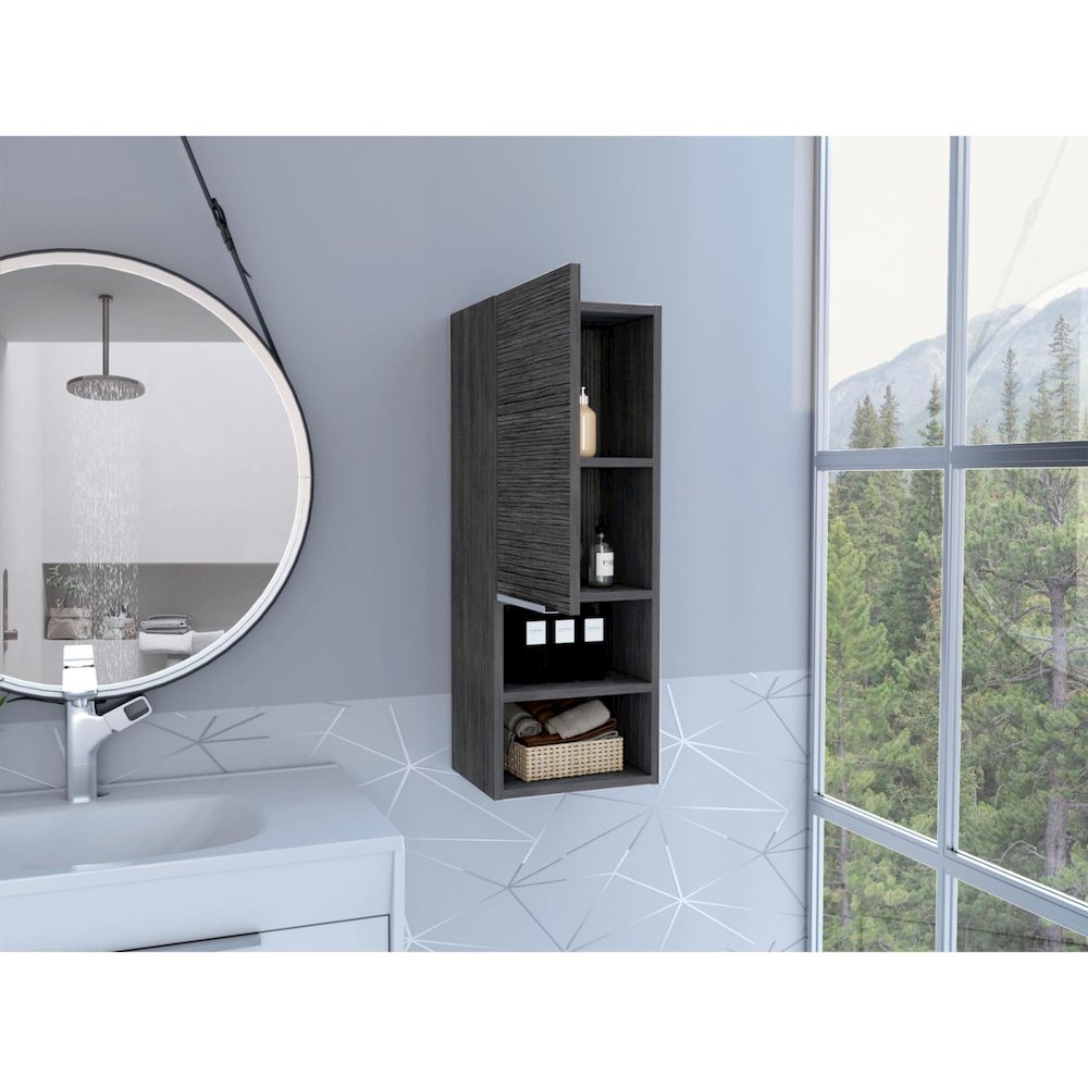 Mila Medicine Cabinet Smokey Oak MDF. Picture 5