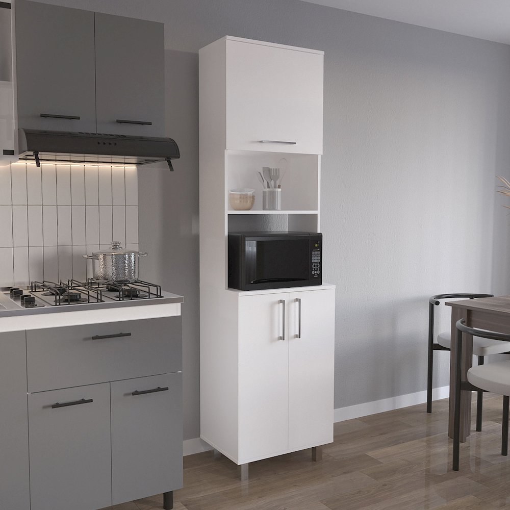 Bombona Kitchen Pantry White MDF. Picture 3