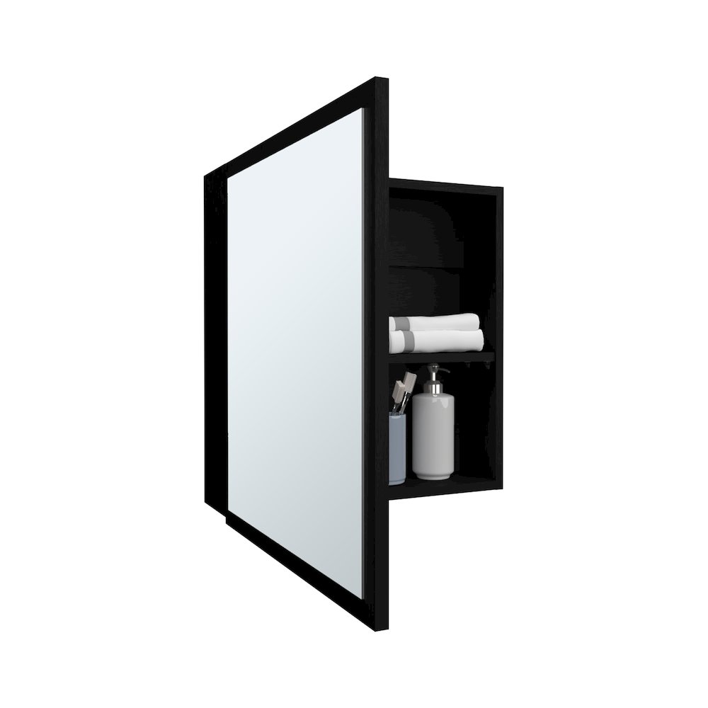 Duma Medicine Cabinet Black Wengue MDF. Picture 2