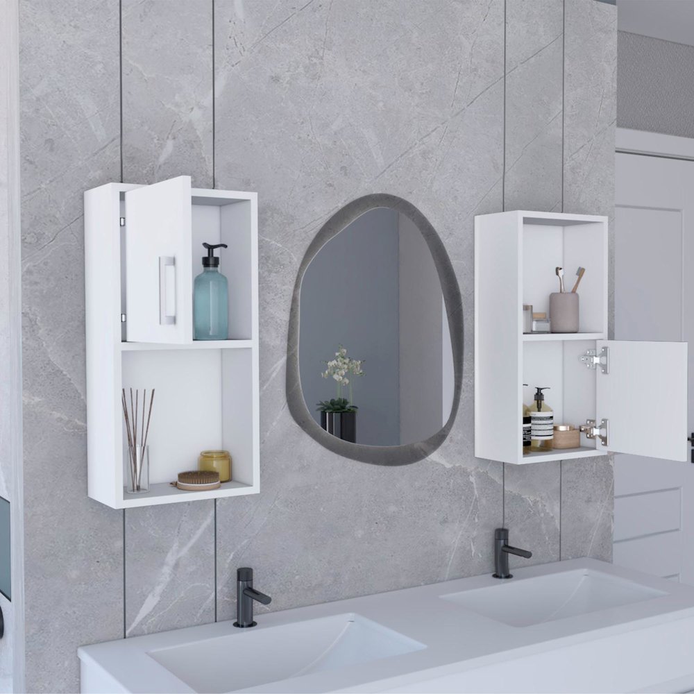 Oba Medicine Cabinet White MDF. Picture 5