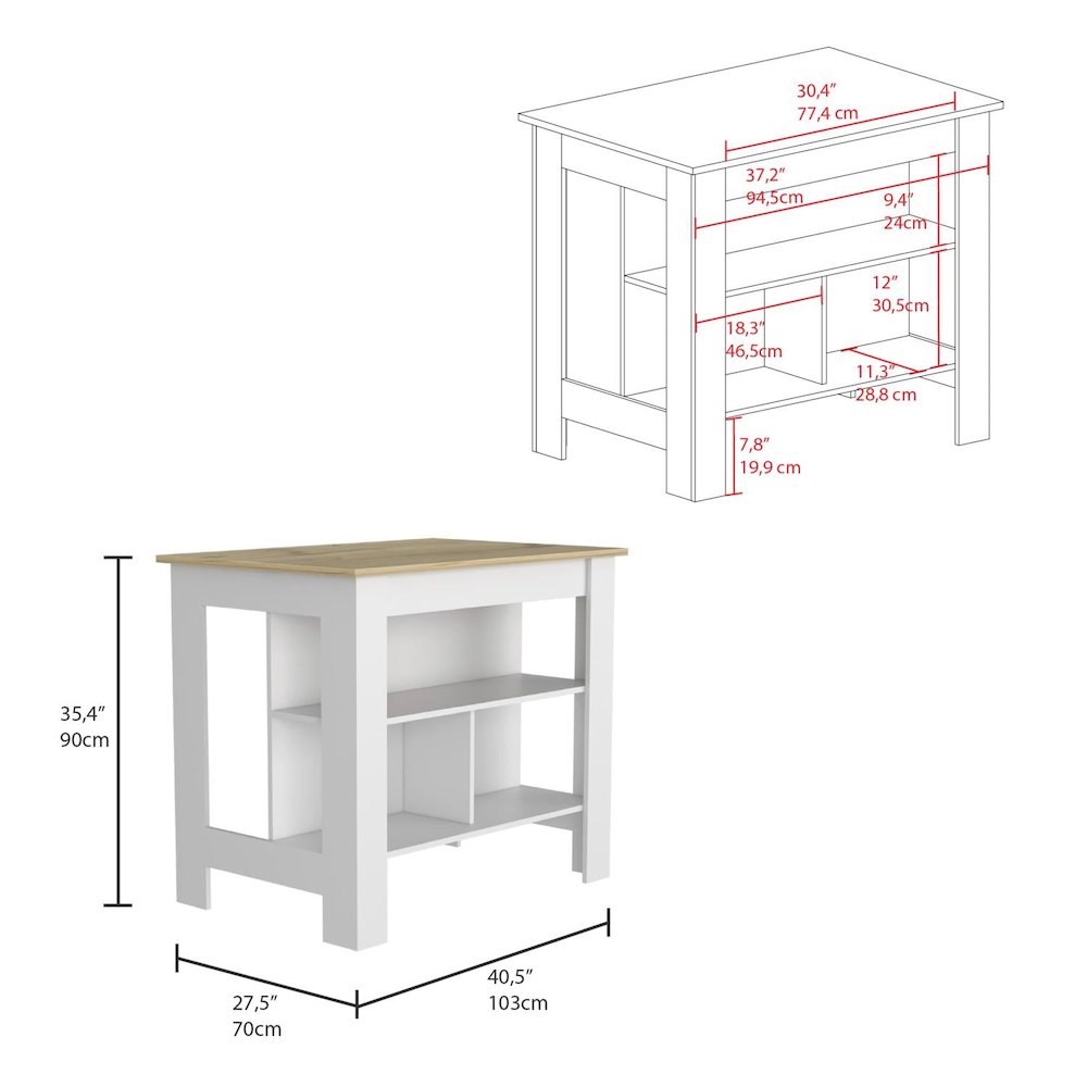 Essential Bar Cabinet Light Gray MDF. Picture 4