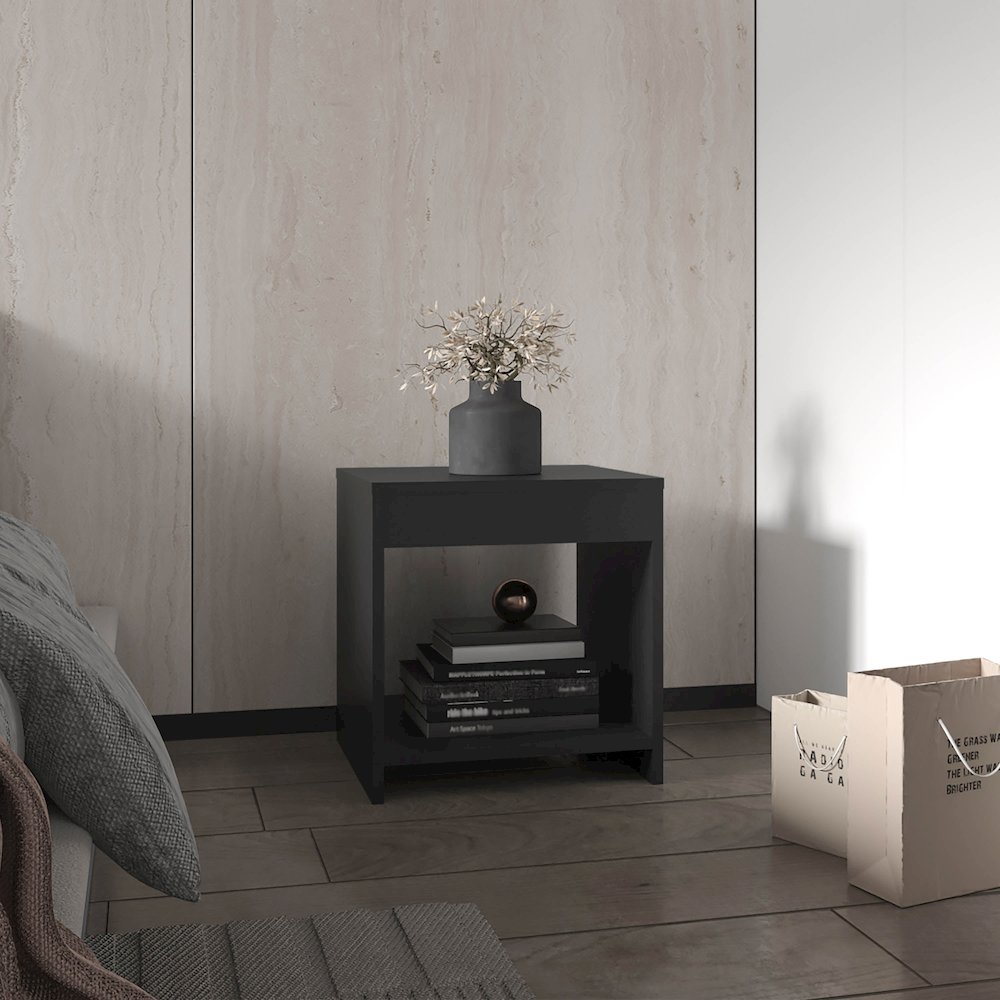 Chroma Nightstand Black MDF. Picture 3