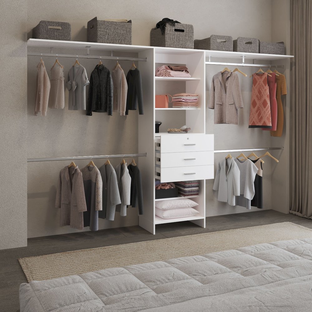 Plego 3 Closet White MDF. Picture 4