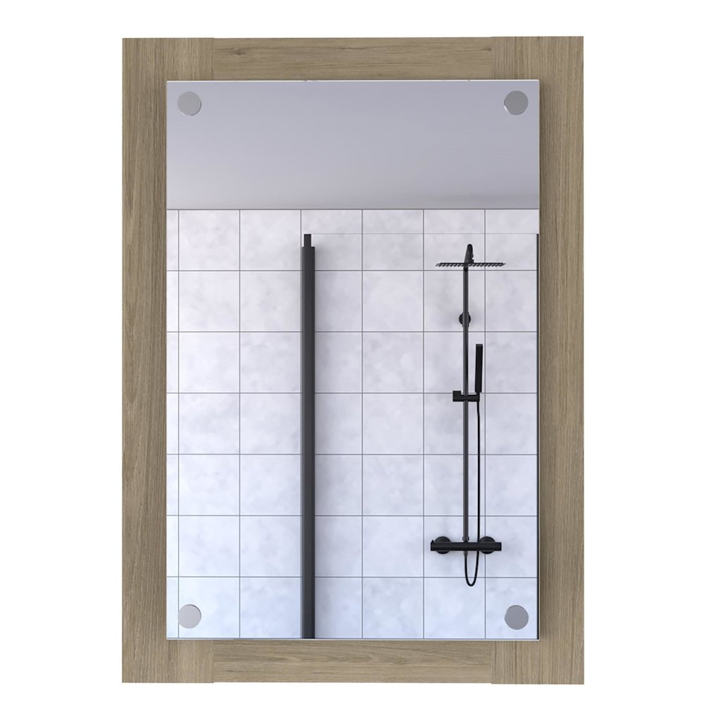 Sima Bookcase Light Gray MDF. Picture 4