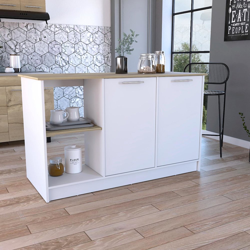 Eiffel Kitchen Pantry White MDF. Picture 3