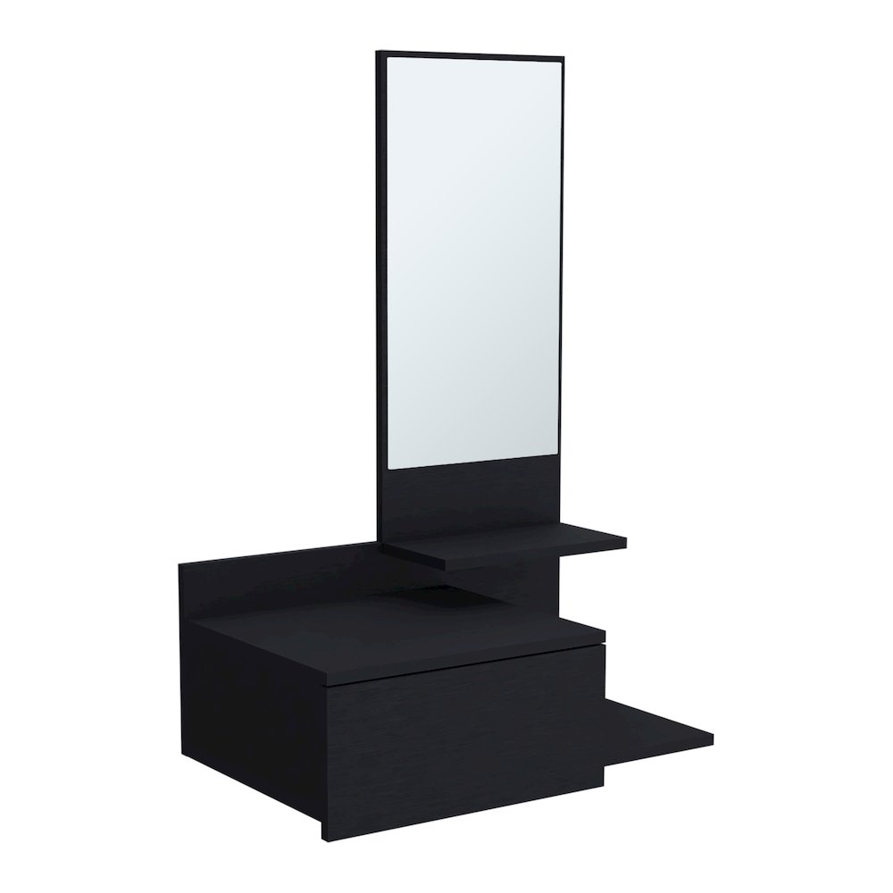 Vienna Floating Console Table Black Wengue MDF. Picture 1
