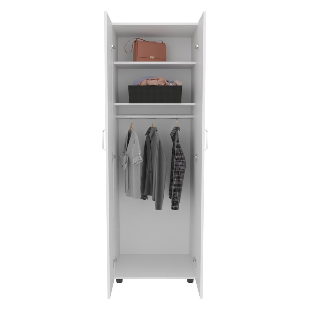 Aurora Armoire White MDF. Picture 1