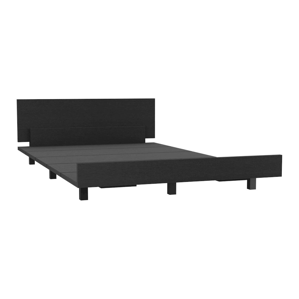 Kaia Twin Bed Black MDF. Picture 1