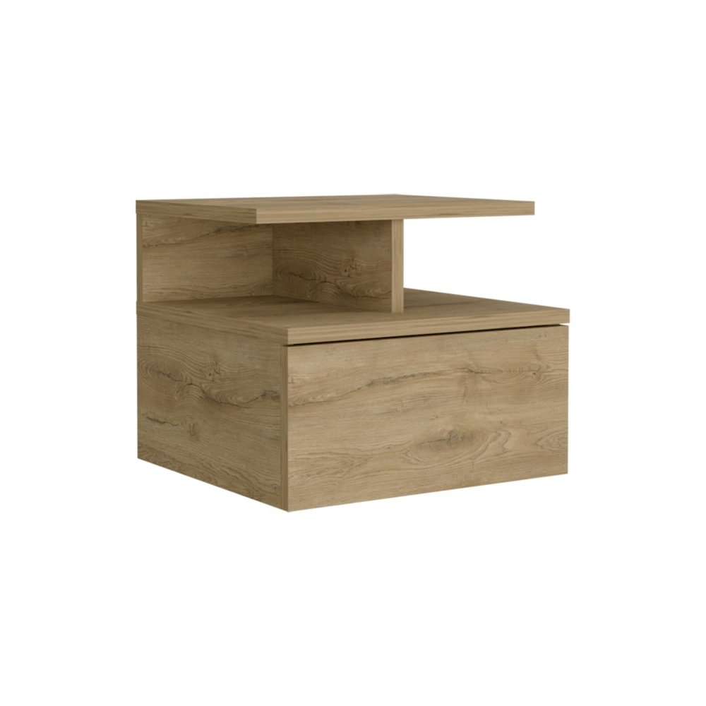 Adele Floating Nightstand Macadamia MDF. Picture 1