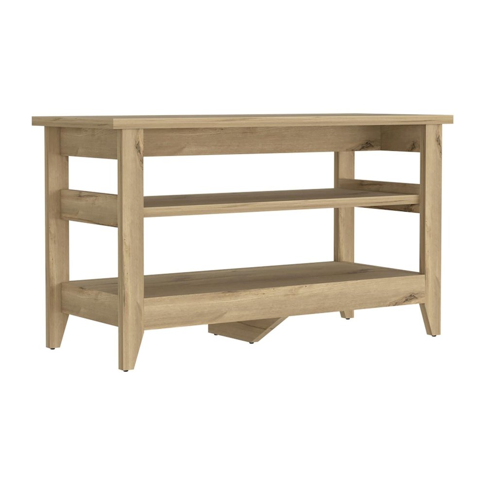 Letna Two Drawer Dresser Black MDF. Picture 1