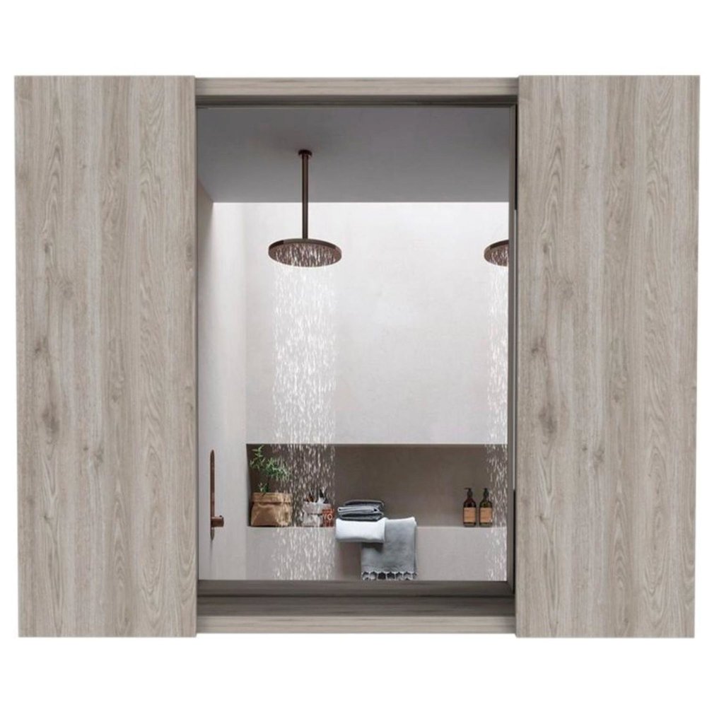 Medicine Cabinets Light Gray MDF. Picture 1