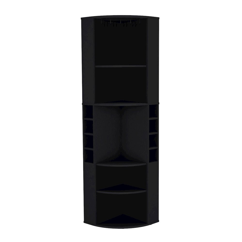 Being Kava Bar Cabinet Black MDF. Picture 1