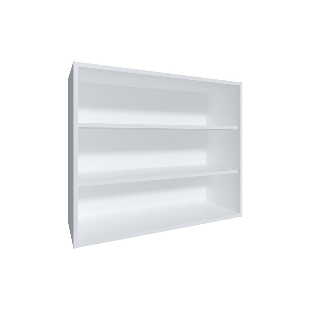 3-Tier Open Wall Cabinet, Wall Shelf, Storage Cabinet, Garage White. Picture 2