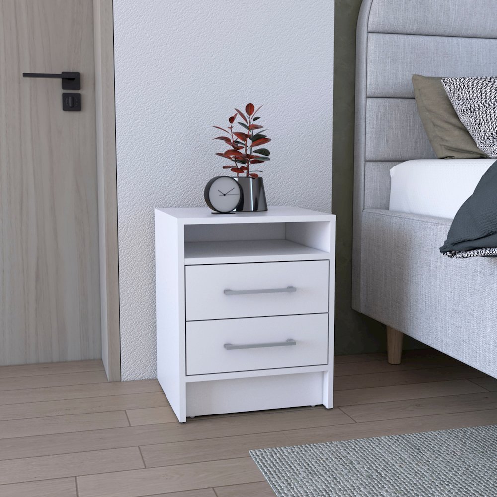 Greter Nightstand White MDF. Picture 5