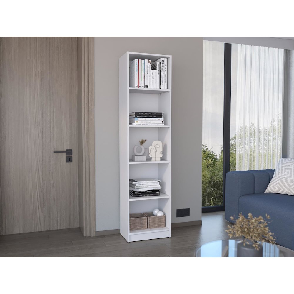 Home Xs Bookcase White MDF. Picture 3