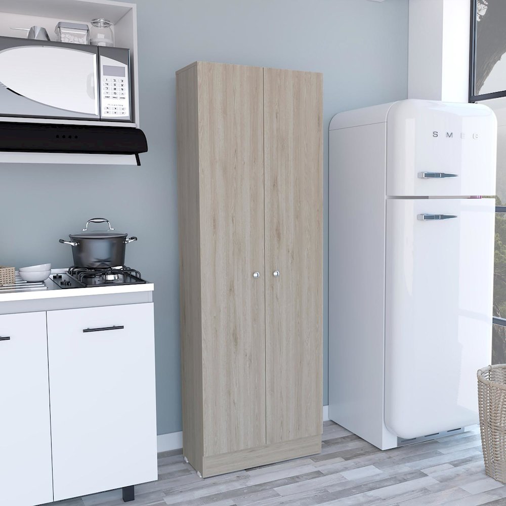 Multistorage Pantry Light Gray MDF. Picture 3