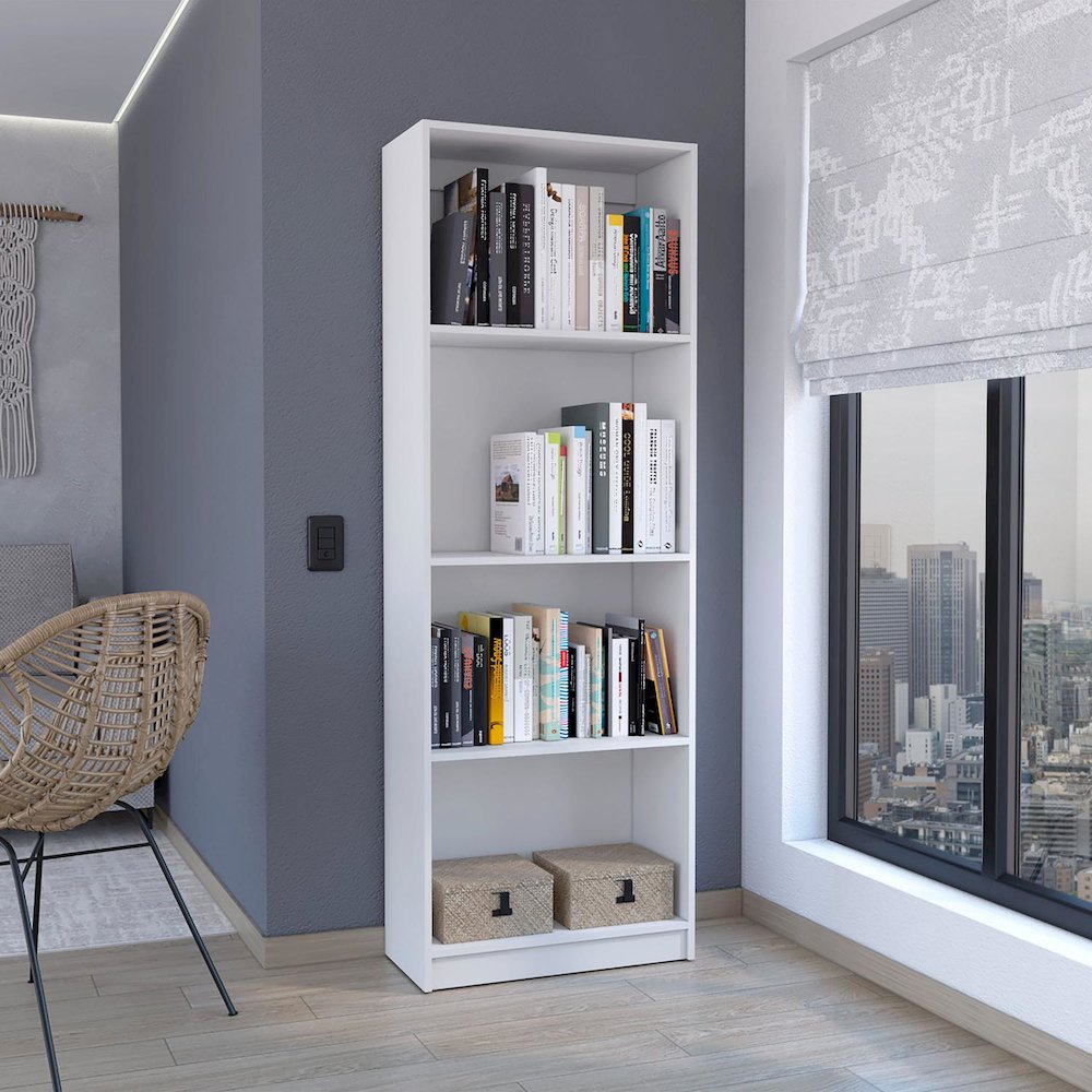 Home Bookcase White MDF. Picture 3