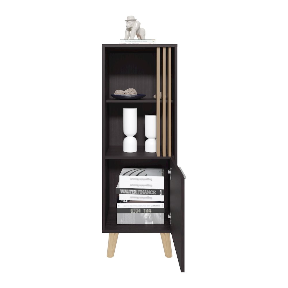 Napoles Multistorage Panty White / Macadamia MDF. Picture 2