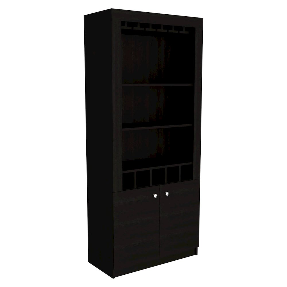Leto XL Shoe Rack Black MDF. Picture 1