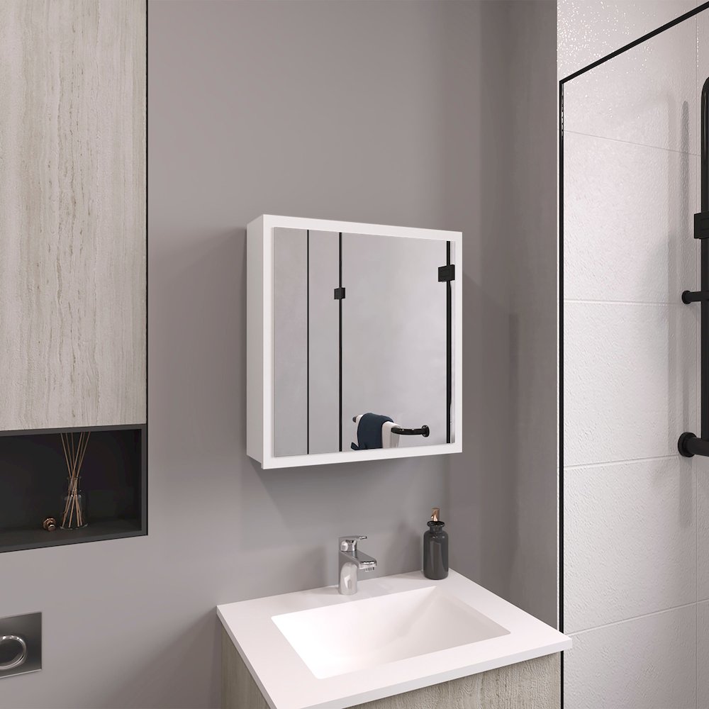Duma Medicine Cabinet White MDF. Picture 3