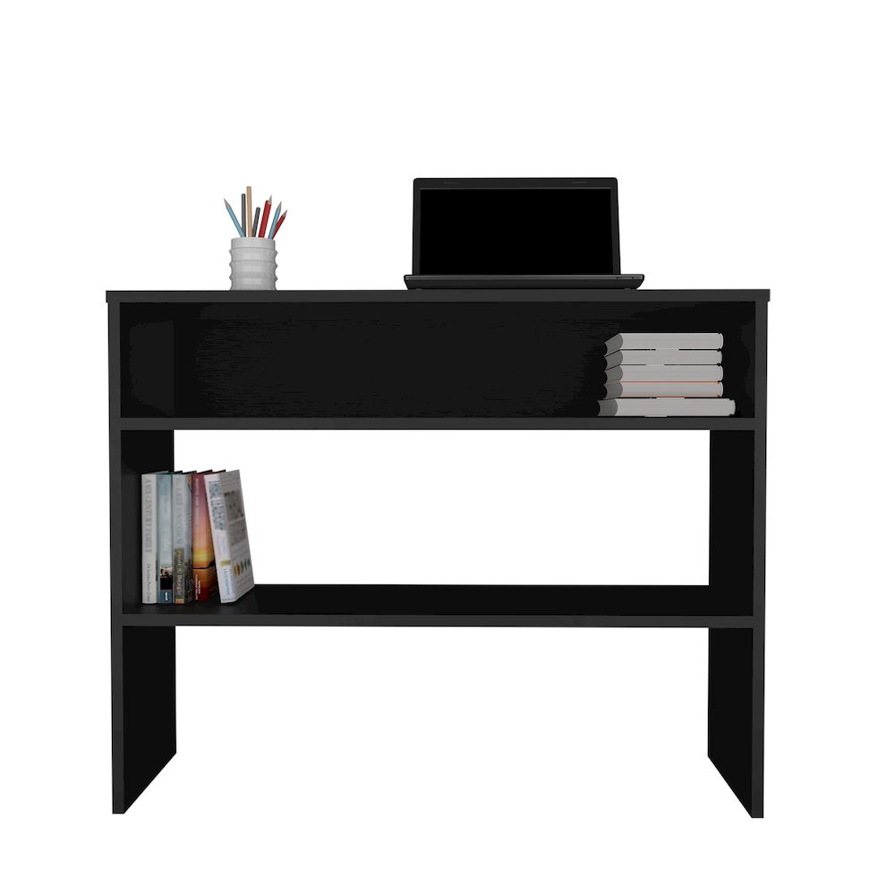 Being 39" Wide Console Table Black MDF. Picture 5