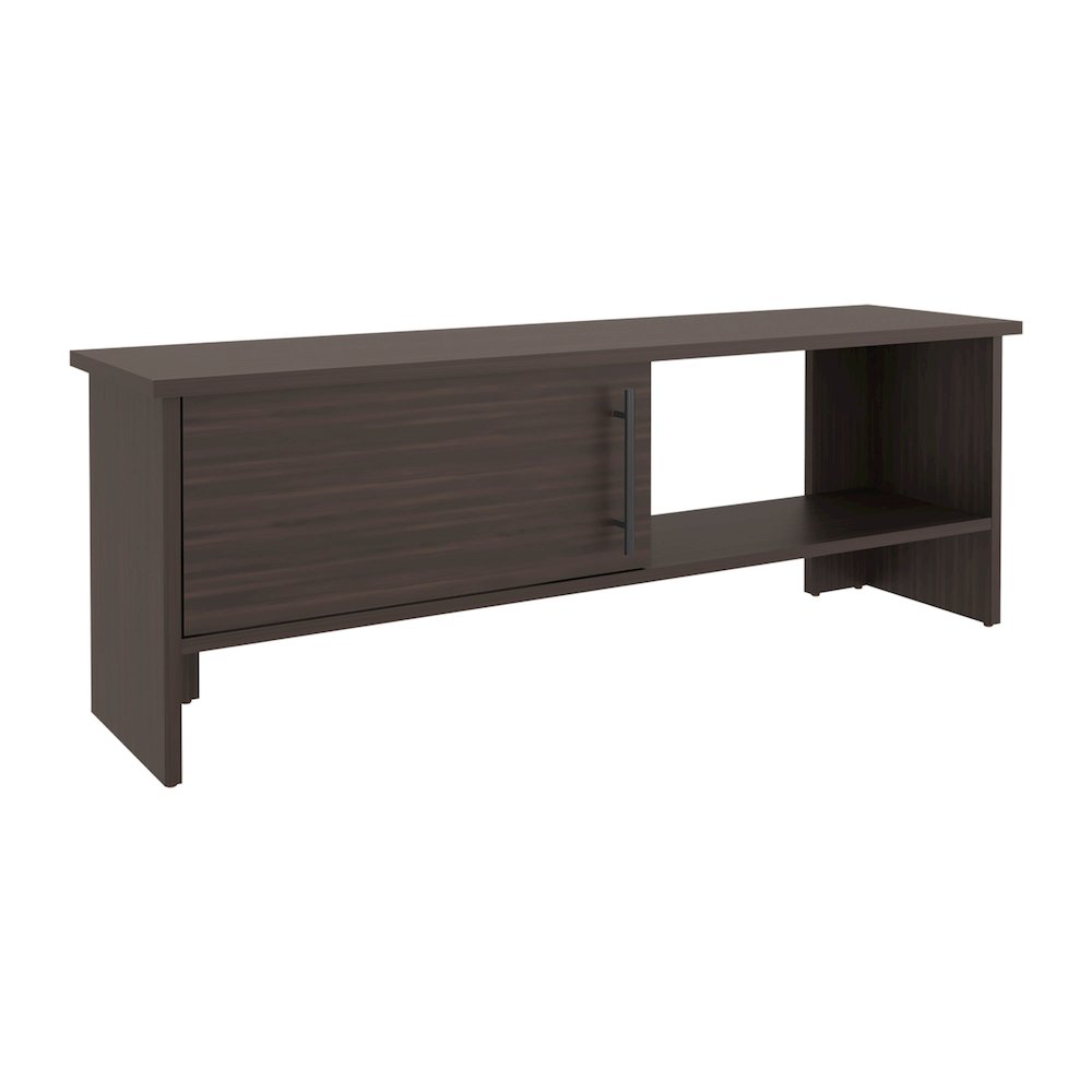Navia One-Door TV Stand Dark Walnut MDF. Picture 1