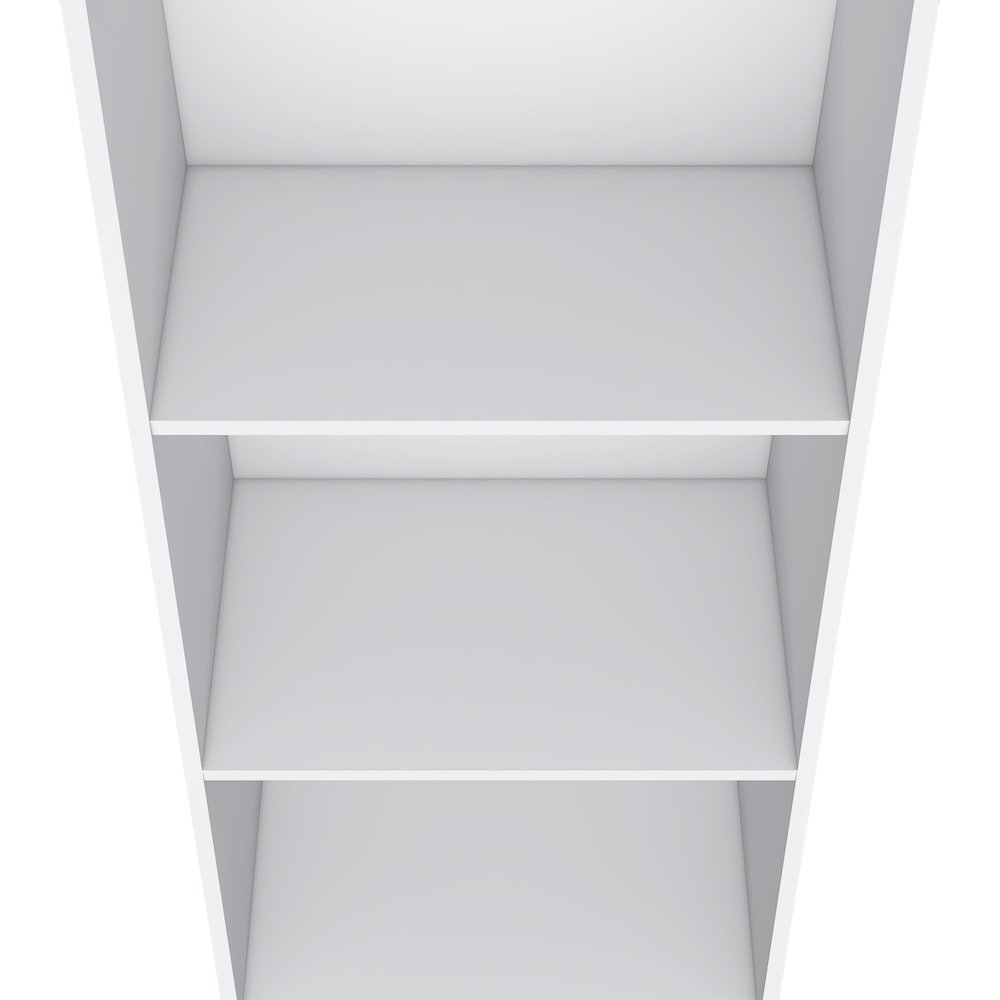 Note Ladder Bookcase White MDF. Picture 2
