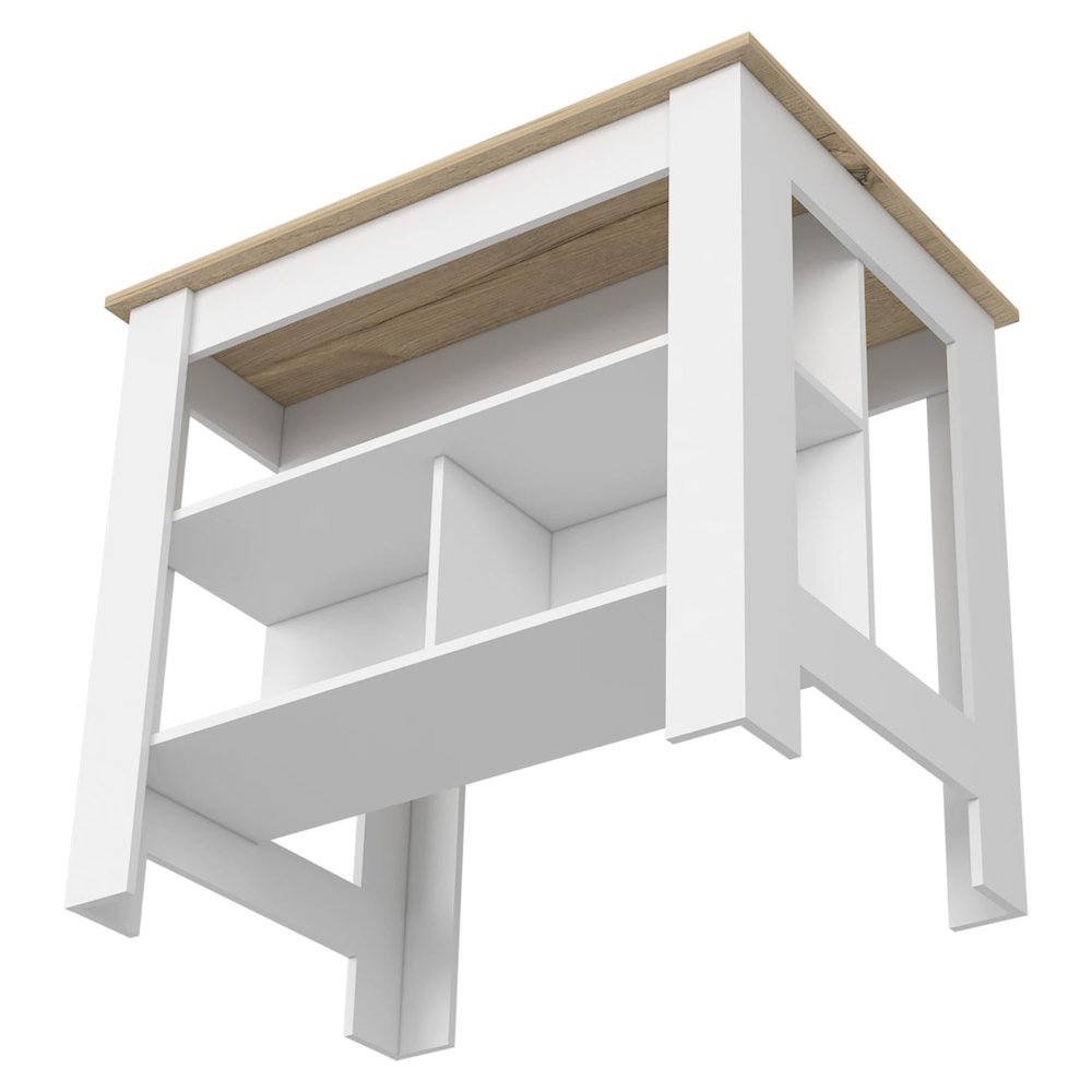 Essential Bar Cabinet Light Gray MDF. Picture 5