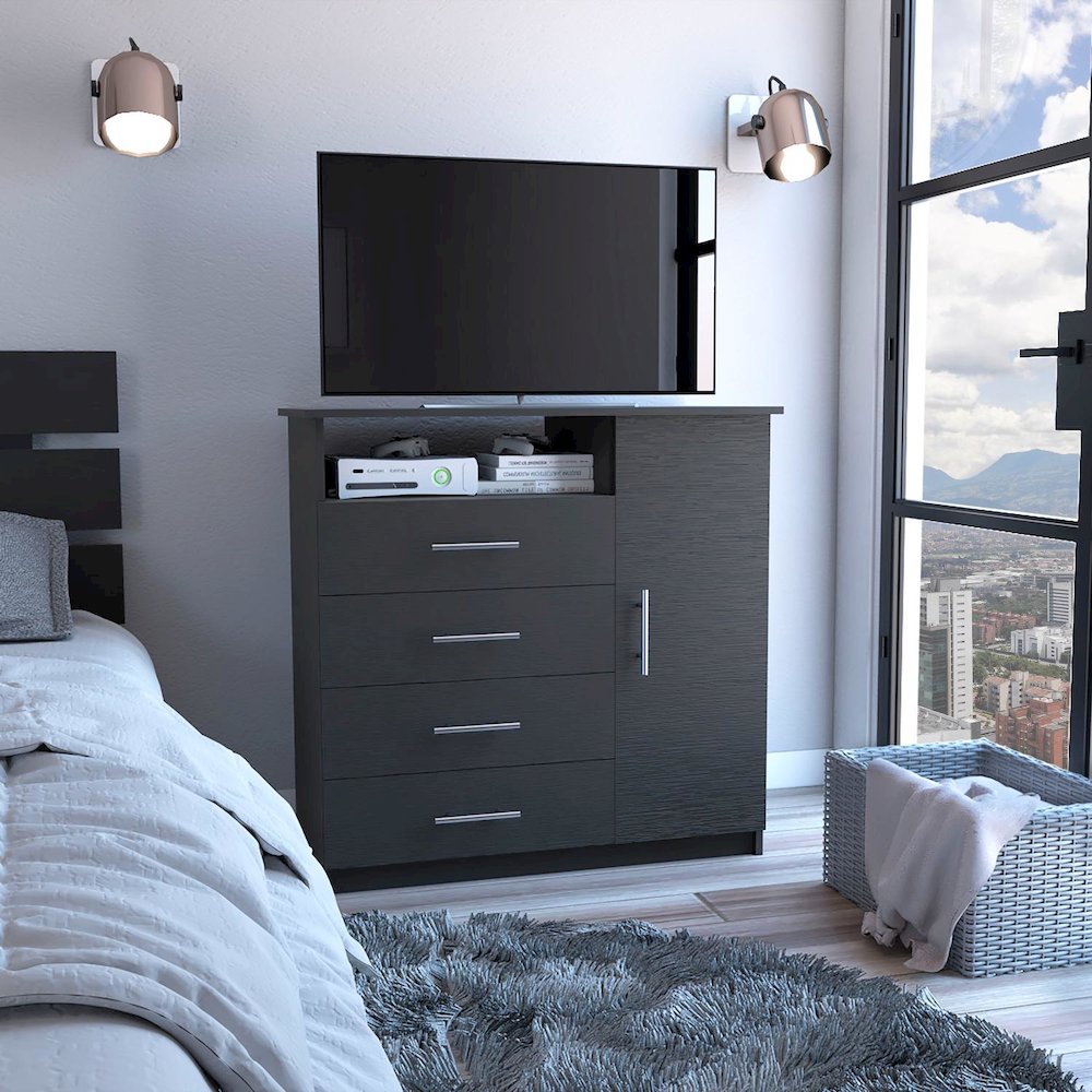 Peru Dresser Black MDF. Picture 3