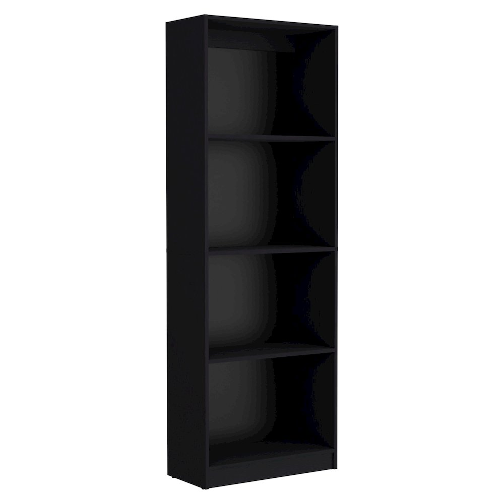 Home Bookcase Black MDF. Picture 1