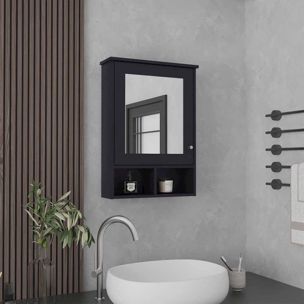 Vina Medicine Cabinet Black Wengue MDF. Picture 3