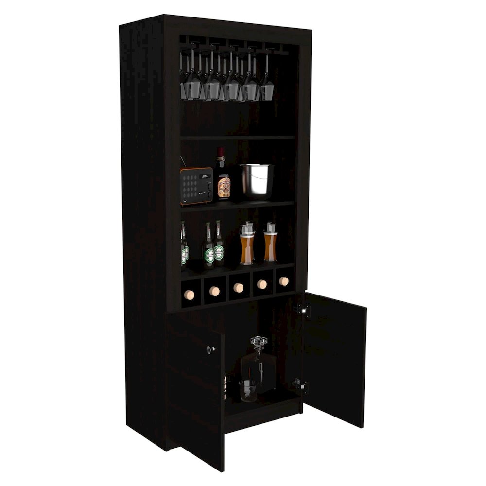 Leto XL Shoe Rack Black MDF. Picture 2